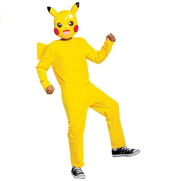 Child Boys Girls Pokemon Pikachu Halloween Costume Mask Size Small 4/6 NWT - Picture 1 of 1